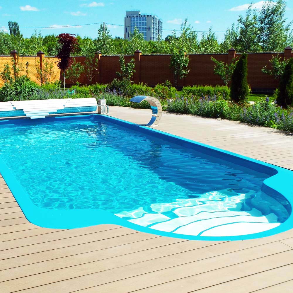 Композитный бассейн Luxe pools «Garda» построен в п. Васильево